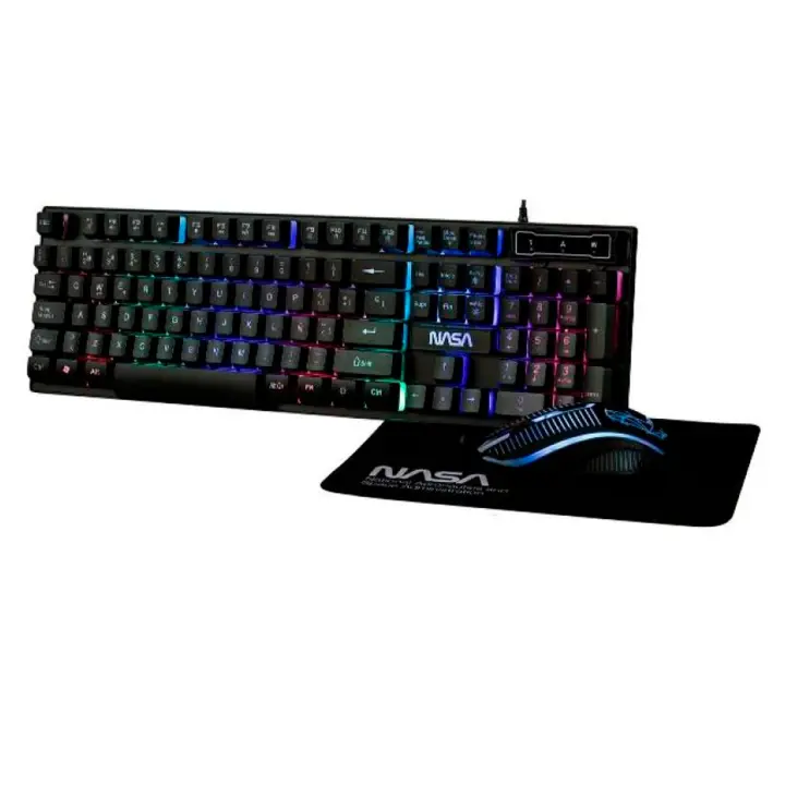 NASA Kit Gaming Pegasus 3 en 1 / Teclado + ratón + alfombrilla - 1