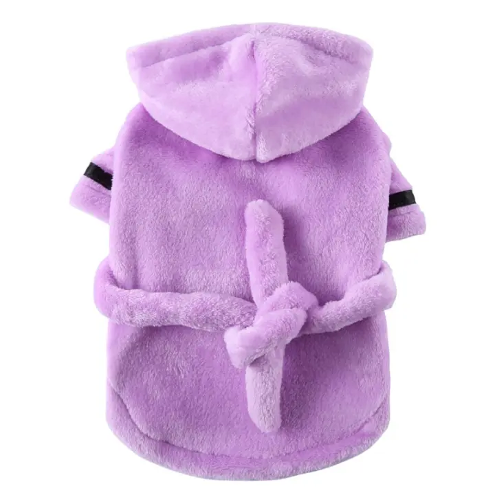 Toalla De Baño Para Perros Y Gatos Con Cola Y Cinturón De Secado Rápido Para Pequeños Mascotas after Swimming Y Grooming - 1