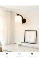Lámpara De Pared E27 Sconce Retro De Hierro Para Decoración De Sala De Estar Y Dormitorio Iluminación Nórdica Con Interruptor Luz De Pared Interior - details 15