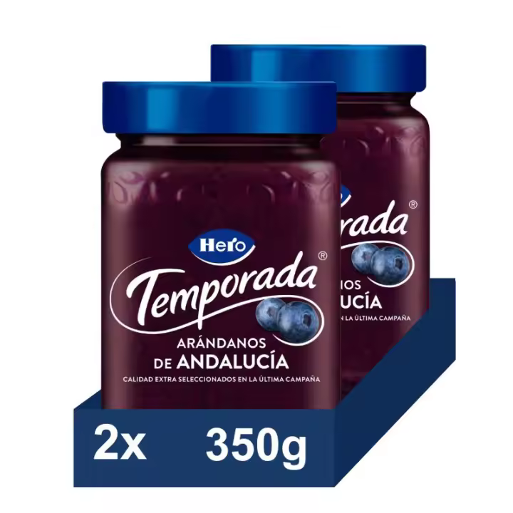 HERO Mermelada temporada Arándanos pack 2x350g - 1
