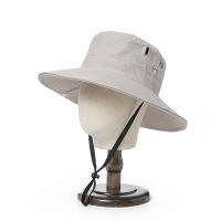 Sombrero De Pescar De Hombre Para Verano Resistente Al Sol Con Gran Alas Sombreros De Pescar Al Aire Libre Transpirables Y Anti UV - details 3