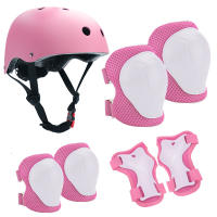 Juego de casco y protectores para niños de 3 a 10 años, cascos de bicicleta, cascos de patineta para niños y niñas, juego de rodilleras, coderas y muñequeras, para ciclismo, patinaje sobre ruedas y patineta Una variedad de colores disponibles. - details 0