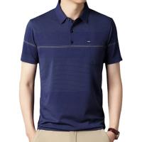 Camiseta Polo Para Hombre Con Estampado De Punto Nuevo Casual Manga Corta Ligera Transpirable Estilo Coreano Top Para Verano - details 11