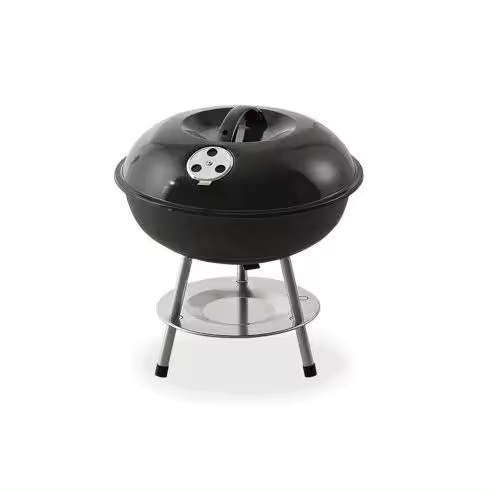 EDM Barbacoa de pie 3 patas Ø35,5x40cm hierro negro - EDM - 73837 Barbacoa Cocina / Barbacoas Barbacoas - 1