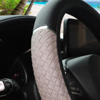 Cubierta De Volante Dinámica De Cuero PU Tres-Dimensiones Metálica Para Coche Sin Anillo Interior Adecuada Para 14.5-15 Pulgadas - details 16