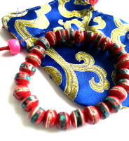 Pulsera Hombre Mujer Nepal Artesanía Hecho a mano Tradicional Hueso Jak con bolsa Tibet Fuerza Vital Yoga - details 1