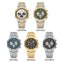Reloj De Pulsera Curren 8440 Para Hombre Estilo Militar Y Negocios Cronógrafo De 6 Manos Calidad De Lujo Resistente Al Agua Acero Inoxidable Cristal De Zafiro - details 7