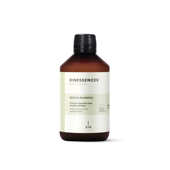 KIN COSMETICS KINESSENCES RESTORE GENTLE SHAMPOO. Champú reparador para cabellos dañados. - 1