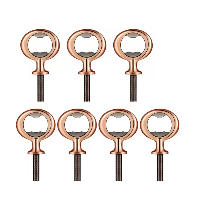 Kit de sacacorchos para abridor de botellas de vino, abridor de botellas de cerveza artesanal, abridor de botellas en blanco para Proyecto de torneado de madera, bronce - 1