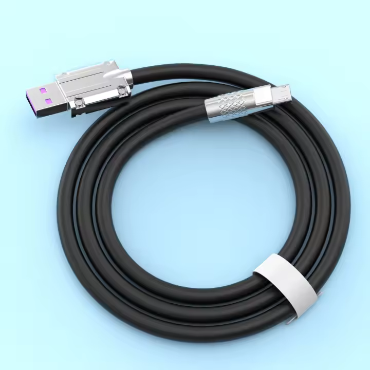 Cable Micro USB 120W 7A Carga Rápida Para Android Universal Móvil Aluminio Suave Cable De Datos USB Cordón De Carga Rápida - 1