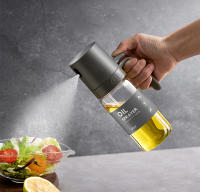 Oil Spray Bottle 250ml High Borosilicate Glass Cooking Oil Dispensers Olive Oil Sprayer Mister for Air Fryer Salad Baking - details 1