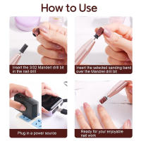 100 Piezas De Bandas De Pulido Para Uñas Con Grados 80/120/180/240 Herramienta Profesional De Manicura Adecuada Para Brocas De Taladro De Uñas De Acrílico Set - details 3