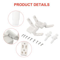 Paquete De 1 Pared De Inodoro En Plástico Blanco Con Tapa Y Resorte Reemplazo Con Tornillos Y Tornillos Apto Para Inodoros Y Baños Herramienta Pequeña - details 16