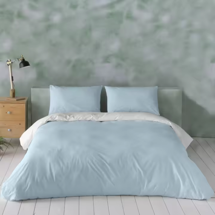 NATURALS - Funda Nórdica Lisa Reversible Bicolor - Algodón Extra Suave - Incluye 1/2 Fundas de Almohada - Fabricada en España - Cama 90/105/135/150/180 - 1