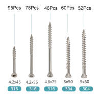Tornillos De Madera Con Estrella Torx De Acero Inoxidable 316 Resistentes Al Rusticidad Para Marina 45mm 55mm 75mm - details 5