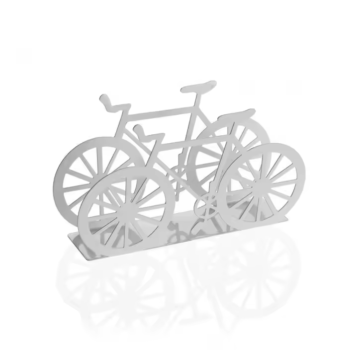 SERVILLETERO BICI METALICO BLANCO VERSA - 1