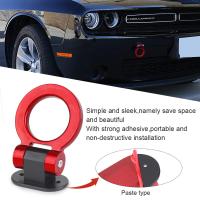 Adornos De Remolque Para Coche Diseño De Anillo De Carreras Decoración De Auto Simulación De Remolque Ante Y Trasero Material ABS Plástico - details 4