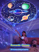 Luz De Proyección De Galaxia Corona Noche Estelar Luz De Ambiente Cumpleaños Control Remoto Rotatoria LED Para Dormitorio - details 10