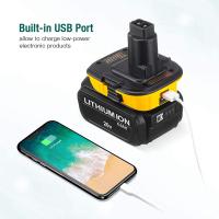 Adaptador De Reemplazo DCA1820 Convertidor De Batería Dewalt 20V DCB203 DCB205 a 18V NiCad NiMh Herramientas Con Puerto USB - details 3
