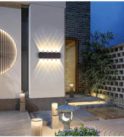 Luz De Pared LED De Aluminio Para Exterior E Interior 4W 6W 8W 10W AC85-265V Blanca Negra Moderna Para Jardín Dormitorio Pasillo - details 9