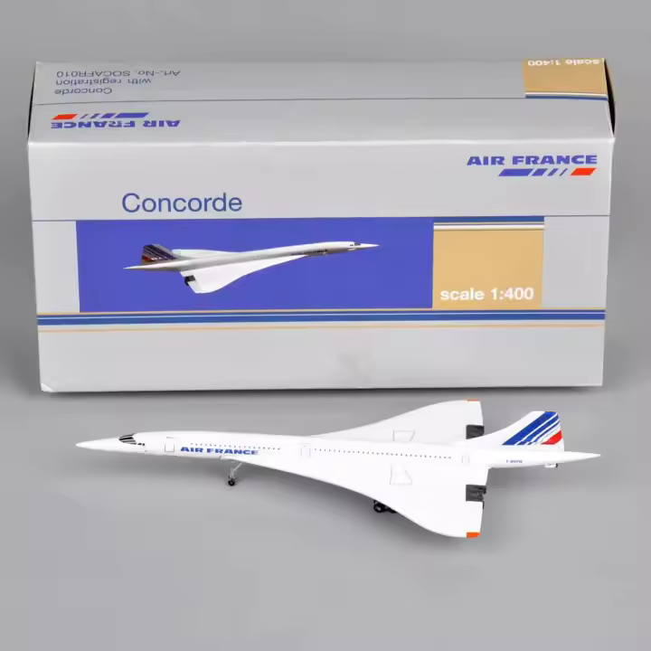 Modelo De Avión Miniatura De Metal 1:400 Escala Air France 1976-2003 Regalo Para Coleccionistas Y Amantes Del Vuelo - 1