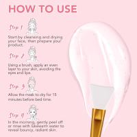 Collagen Overnight Wrapping Mask, Real Collagen Peel Off Mask Mejora la elasticidad, hidratación y luminosidad Adecuada para todo tipo de pieles - details 4