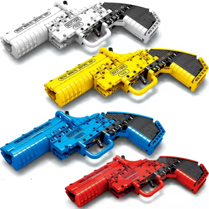 Bloques De Construcción Militar Serie 257pcs Pistola De Señal WW2 Arma DIY Con Disparo De Foco Juguetes Para Niños Bloques De Bricolaje Técnicos Altos - 1