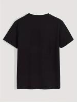 Camiseta De Gato Negro Para Hombres Estilo Casual Cuello Redondo Manga Corta Transpirable Y Ligera Para Todas Las Estaciones - details 1