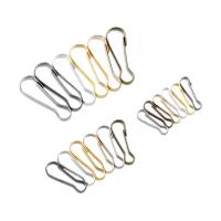 100Pcs Anillos De Resorte Metálico Para Bolso Clip De Cierre De Monedero Conector Para Lanyard Cremallera ID Tarjeta Llavero Herramientas De Joyería - details 0