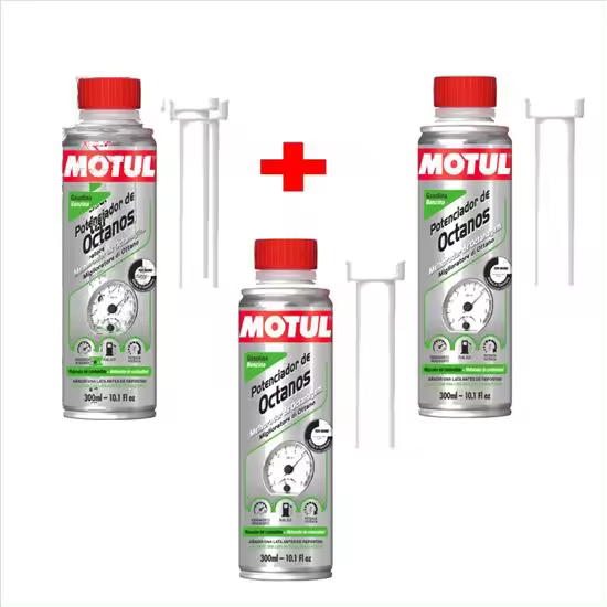 MOTUL POTENCIADOR DE OCTANOS ADITIVO GASOLINA  0.300 L 3 UNIDADES 110754PROM1 - 1