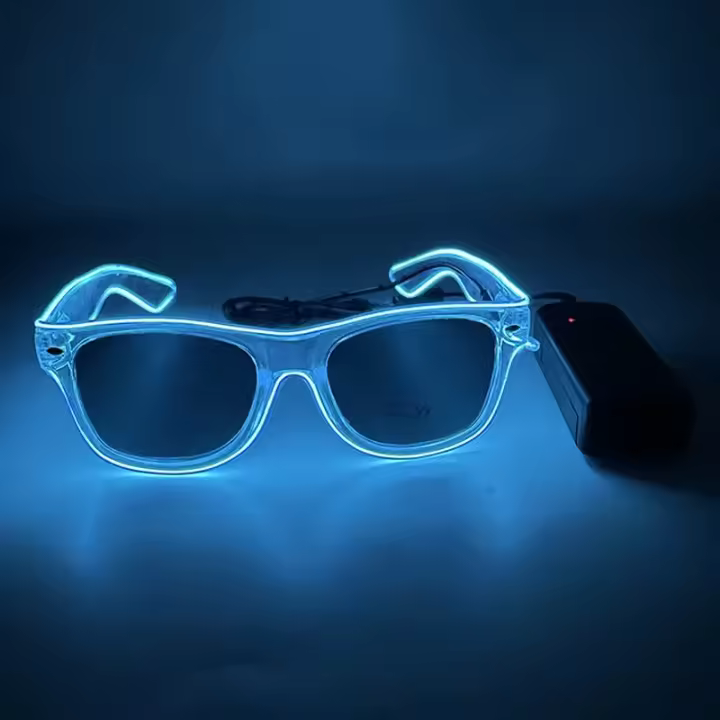 Gafas LED Iluminadas 1PC Gafas De Noche Para Fiesta Suministros De Brillo Para Niños Y Adultos Favoritos De Fiesta - 1