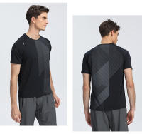 Camiseta De Correr Para Hombre Quick Dry Fitness Deporte Top Camiseta De Entrenamiento En El Gimnasio Transpirable Casual Sportswear Polyester - details 10