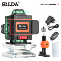 Nivel Láser Verde HILDA 16/12 Líneas 4D Auto-Nivelado 360 Grados Horizontal Y Vertical Super Potente Con Haz De Láser Verde - details 12