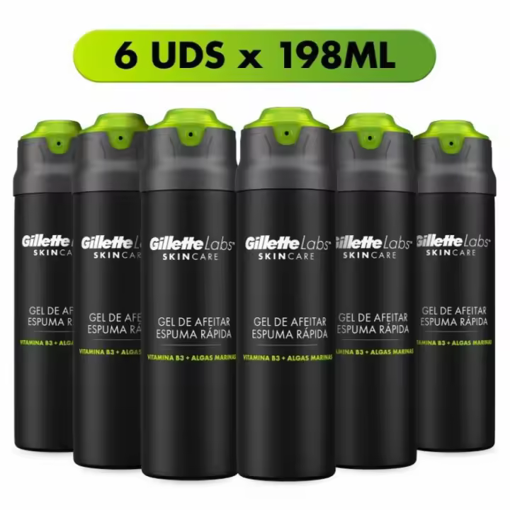 GilletteLabs Gel de afeitar para hombre, pack de 6 unidades. - 1