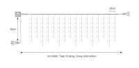 Cadena De Luces LED De 5m Para Decoración Navideña Y Año Nuevo Lámpara Colgante De Icicles Artificiales 220V Para Jardín Y Bodas - details 1