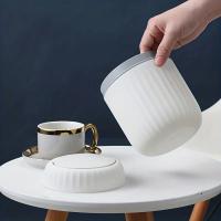 Mini Papelera De Escritorio Con Tapa Organizador De Basura Botella De Agua Ecológica Hecha De Plástico Duradero Para Dormitorio Y Oficina - details 1