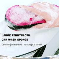 Esponja De Limpieza Para Coche Alta Absorción De Agua Microfibra Bloque Eliminación De Polvo Esponja De Esponja De Felpa Coral Herramienta De Limpieza - details 1