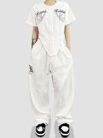 Pantalones De Mujer High Waist Hip-Hop Casual Street Personality Primavera Verano 2024 Largo Ajuste Regular Estilo Ancho - details 4
