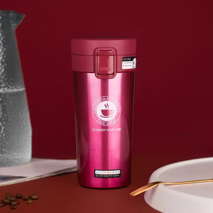 Térmica De Acero Inoxide 500ml With Doble Capa Jarrón De Café Aislamiento in Prueba De Fugas Botella De Agua Termo Para Amantes Del Café Y Te - 1