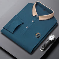 Camiseta Polo De Manga Larga Para Hombre Verano Transpirable Cómoda Bordada Algodón Top Para Ropa De Negocio Estilo Casual - details 3