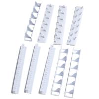 Rack De Joyería Adhesivo Para Pared Blanco Con Gancho Soporte Para Anillos Pendientes Collares Llaves 9 Piezas/Lote - details 3