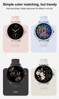 Nuevo reloj inteligente DR03 con control del ritmo cardíaco, oxígeno en sangre, Bluetooth, llamadas, asistente de voz, podómetro, reloj deportivo para mujer - details 3