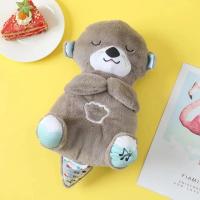 Muñeco De Peluche Suave Para Bebés Otter Soothing Con Música Y Luz Compañero Para Dormir Para Niños Y Niñas Regalo Ideal - details 15