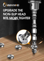 Juego De Brocas De Impacto PH2 Con Punta Magnética Antideslizante Y Resistente Al Agua 65mm Doble Cabeza Acero De Aluminio Cromo - details 0