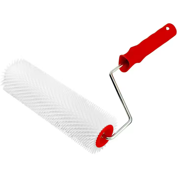 Rodillo de picos de 230mm con Dientes de 15mm, herramienta de autonivelación de rodillos de aireación de niveles (9 pulgadas, Dientes de 3/5 pulgadas) - 1
