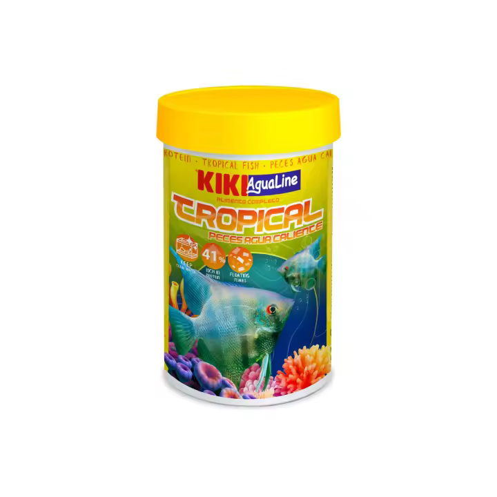 Kiki Tropical Agua Caliente - Escamas Flotantes para Peces de Agua Caliente - 1