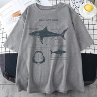 Camiseta De Tiburón Blanco Grande Para Hombre Estilo Hip Hop Punk Casual Manga Corta Verano Prenda Deportiva Teekossc - details 9