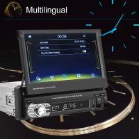 Receptor De Radio Bluetooth Podofo Android Auto 1 Din Pantalla HD Retractil De 7'' Carplay Reproductor MP5 Para Coche Con Conector USB Doble - details 6
