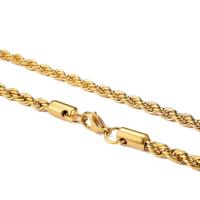 Cadena De Oro Acero Inoxidable 2-6MM Cadena De Enredado Para Hombres Y Mujeres Joyería Moda Impermeable Y No Desvanecida Para Fiesta - details 7
