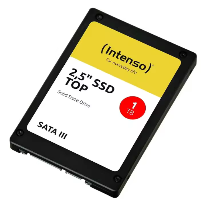 Intenso TOP SSD 128GB, 256GB, 512GB, 1TB, 2TB SATA3 2,5" - Máximo Rendimiento y Velocidad Excepcional para PC y Portátil - 1